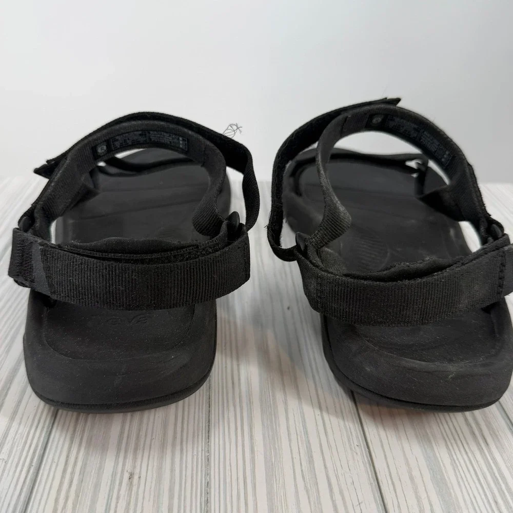 Teva Hurricane XLT2 Mens 9 Black Outdoor Hiking Sport Sandals 1019235 Women's 11